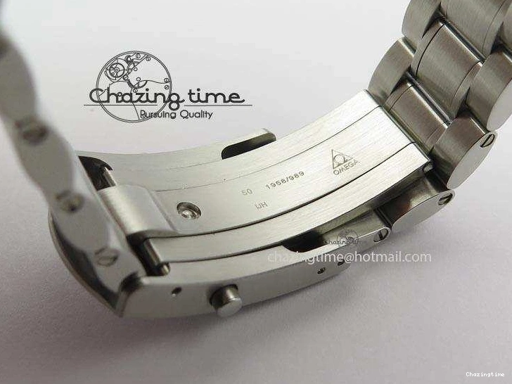 0510 Speedmaster MoonWatch  Apollo 16 Black Dial On SS Bracelet Supportive 8231